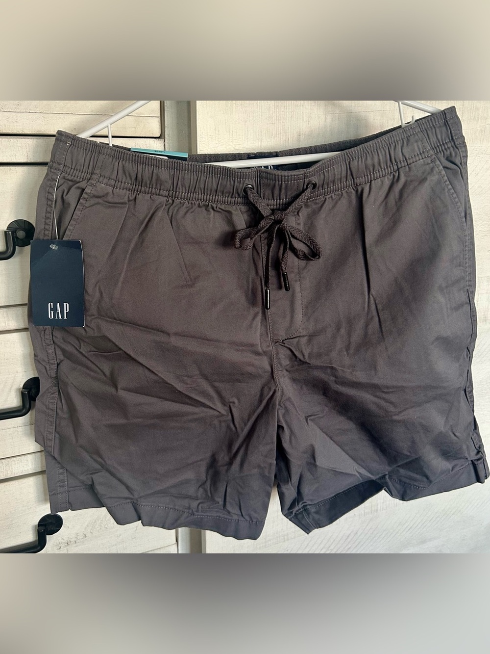 GAP Men's Charcoal Gray Drawstring Shorts